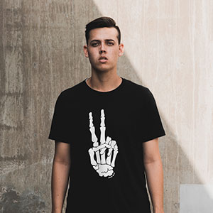 Acheter Home chez Ohmartophone Coffee Printed Black Tshirt